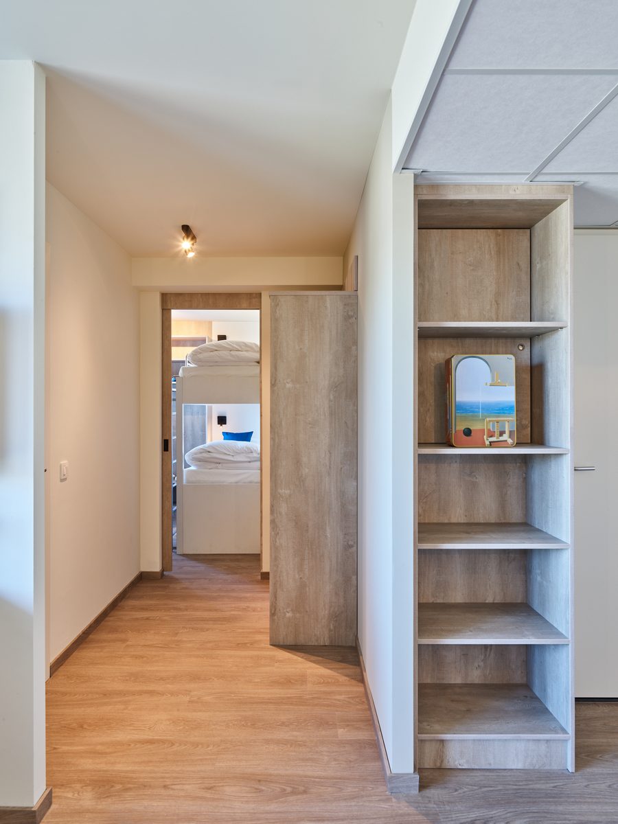 Comfort suite 4p balkon - 2 slaapkamers - 1 dubbel bed - 1 stapelbed
