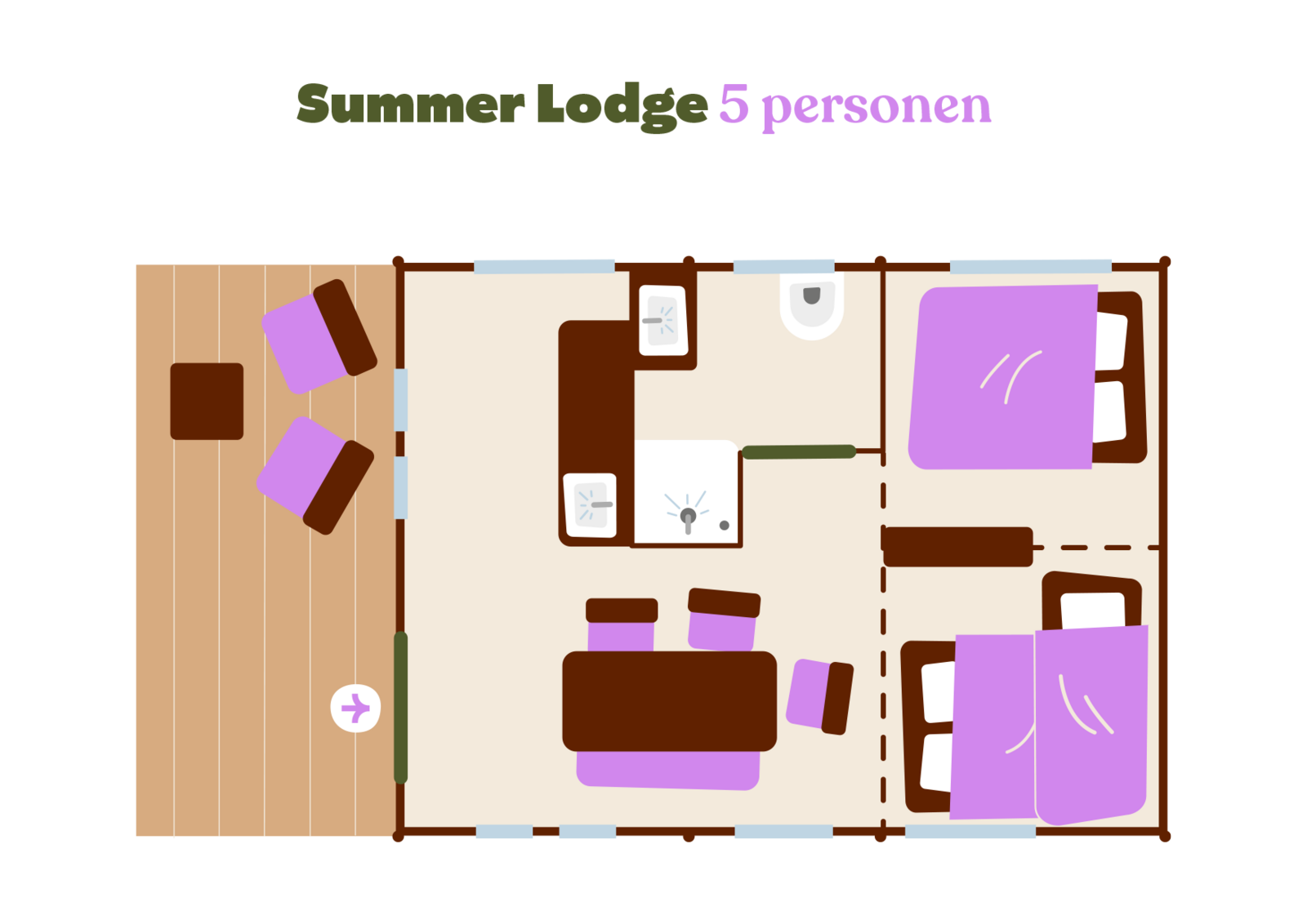 Summer Lodge 5 personen