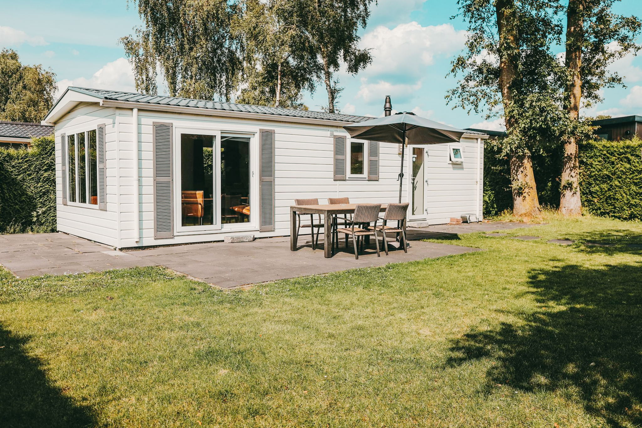 Veluwe lodge for four people with private sauna
