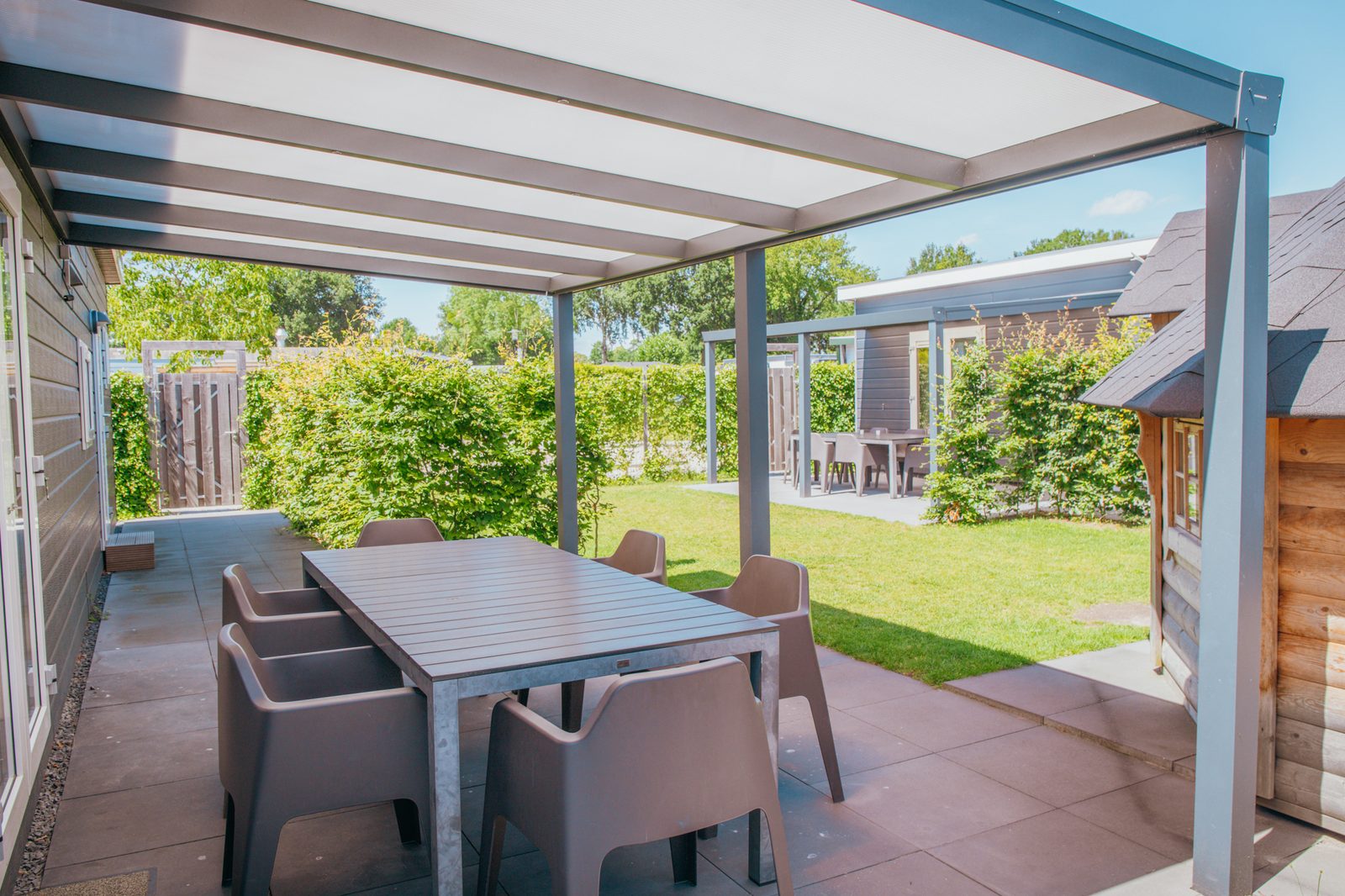 Veluwelodge XL met grillhuis | 6 + 6 personen