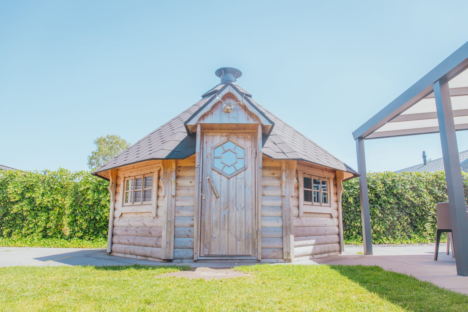 Veluwelodge XL met grillhuis | 6 + 6 personen