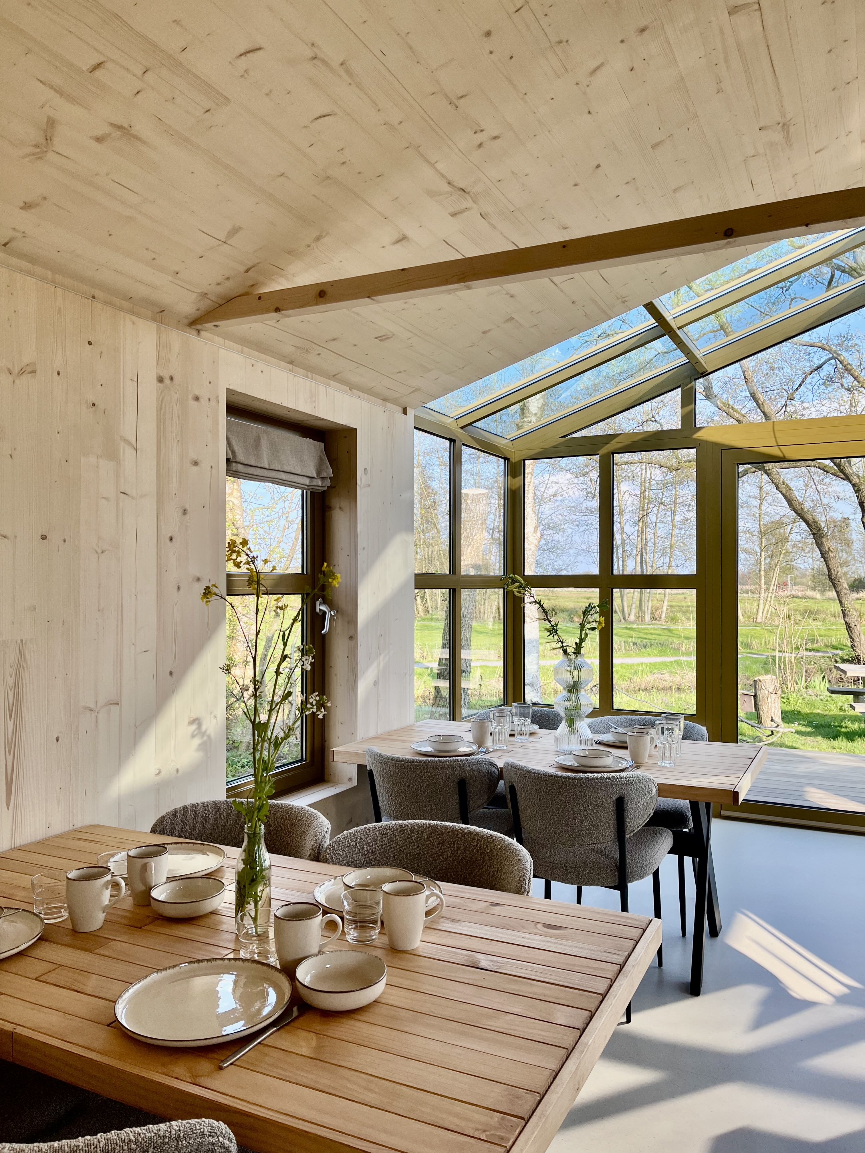 Duurzame Large Greenhouse met kasgevel