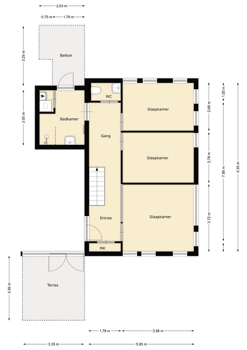 Appartement Residence Kabbelaarsbank (6P) - Penthouse de Parelduiker 