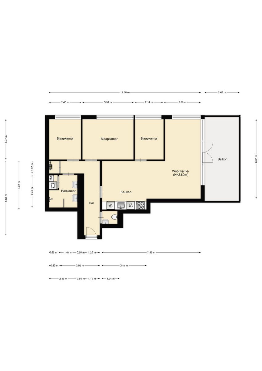 Appartement de Grutto (6P) - Residence Kabbelaarsbank 