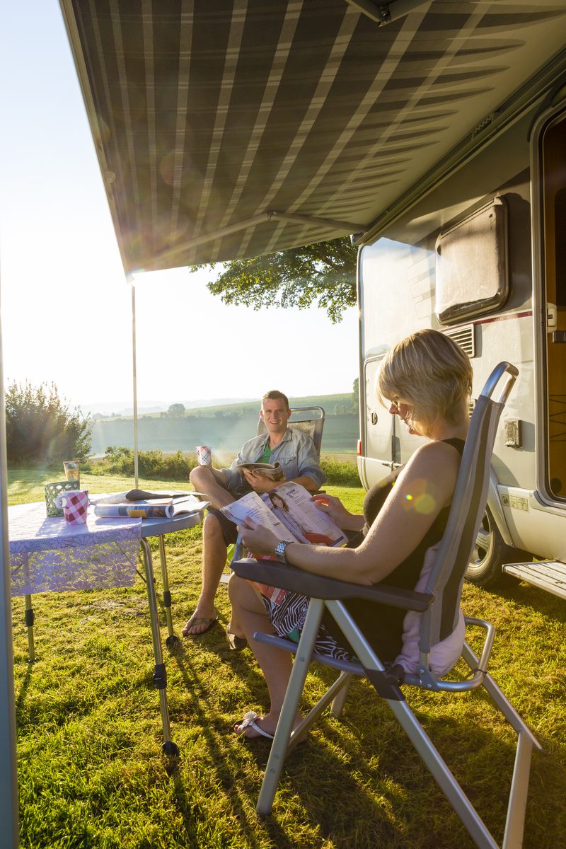 Luxury camping pitches