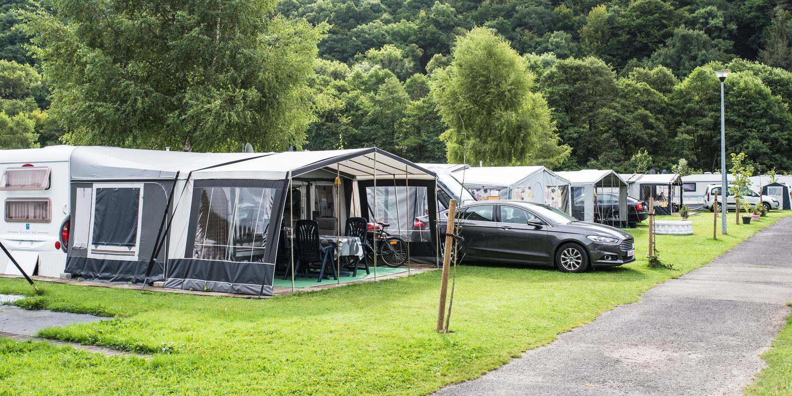 Kampeerplaats met electriciteit
