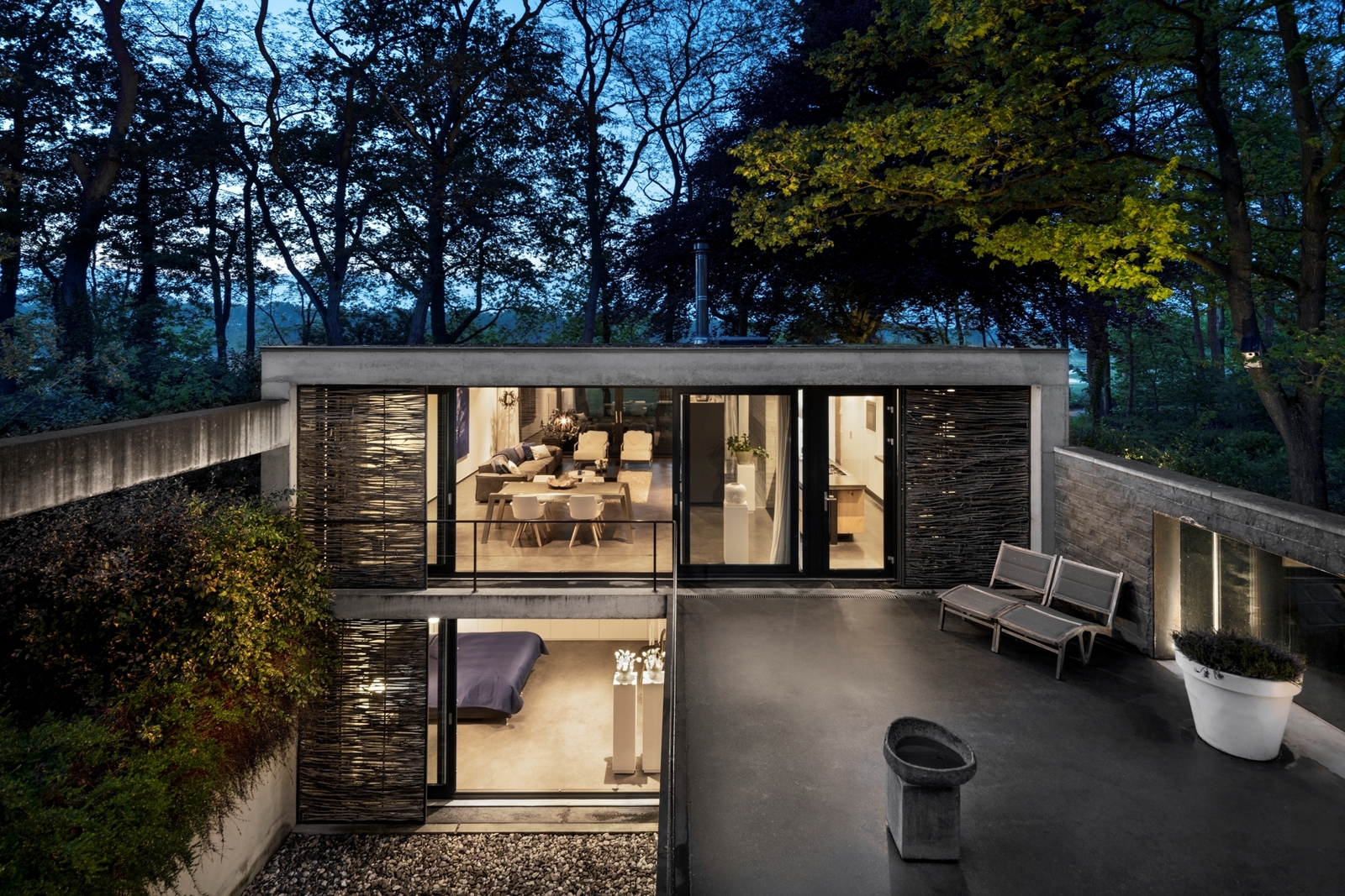 Prachtige wellness villa in de natuur op landgoed Bergvliet met unieke architectuur, met golfbaan voor de deur