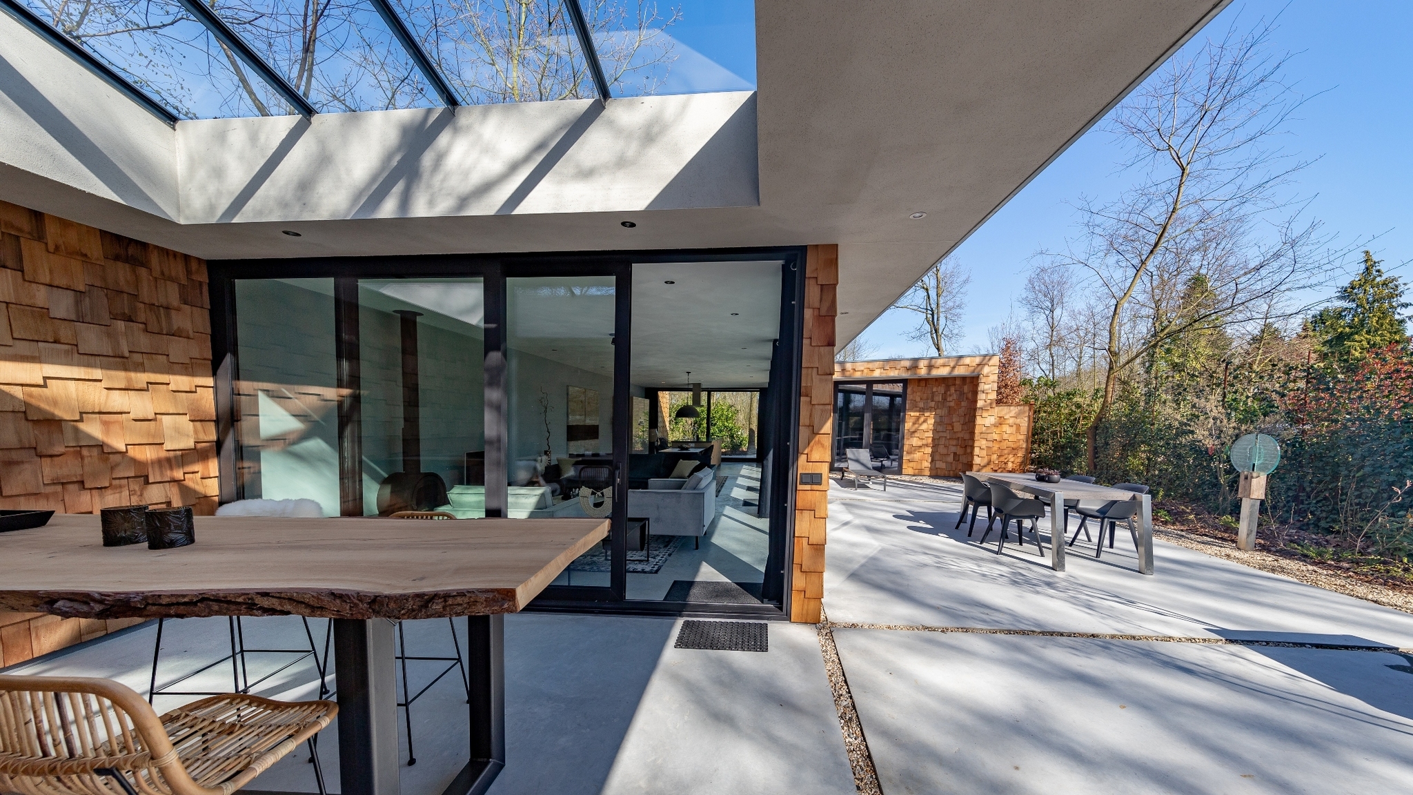 Design-Ferienhaus auf dem Anwesen Bergvliet mit Hot Tub in den Brabant Wäldern zwischen Breda und Oosterhout.