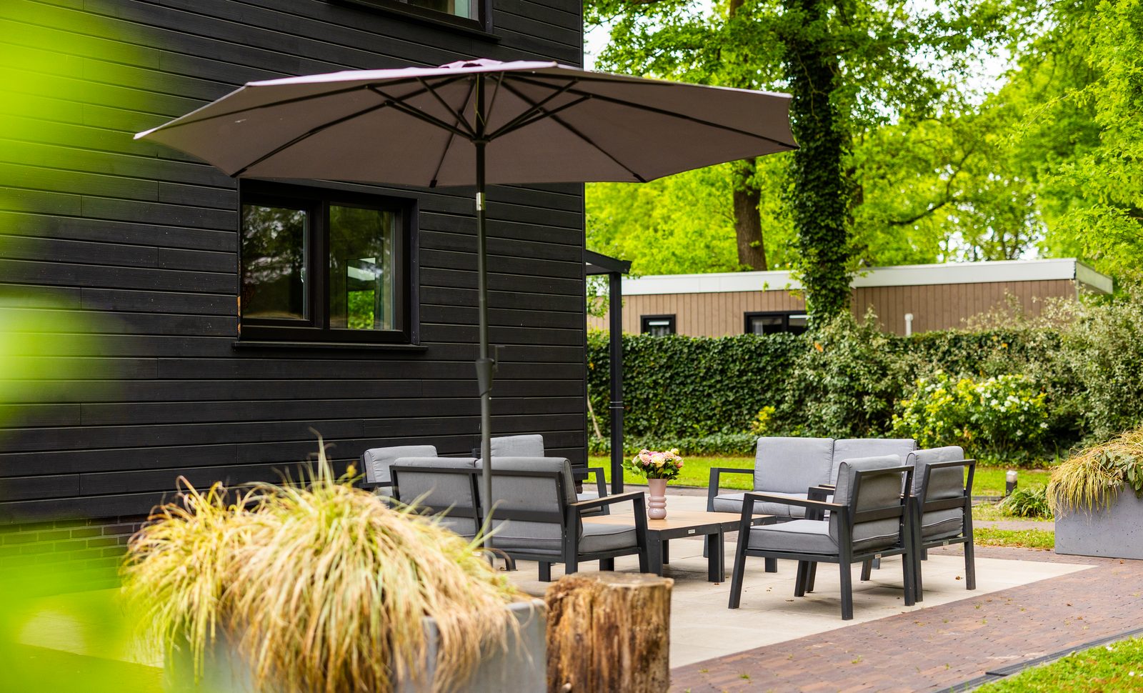 Boshuys 20 personen met Jacuzzi en Sauna