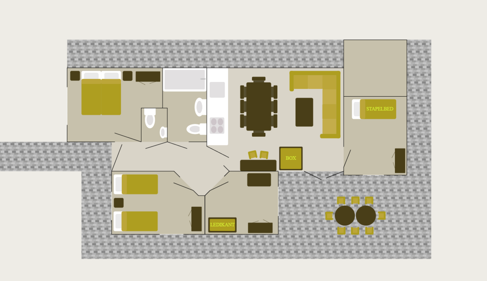 Kidsbungalow für 7 Personen