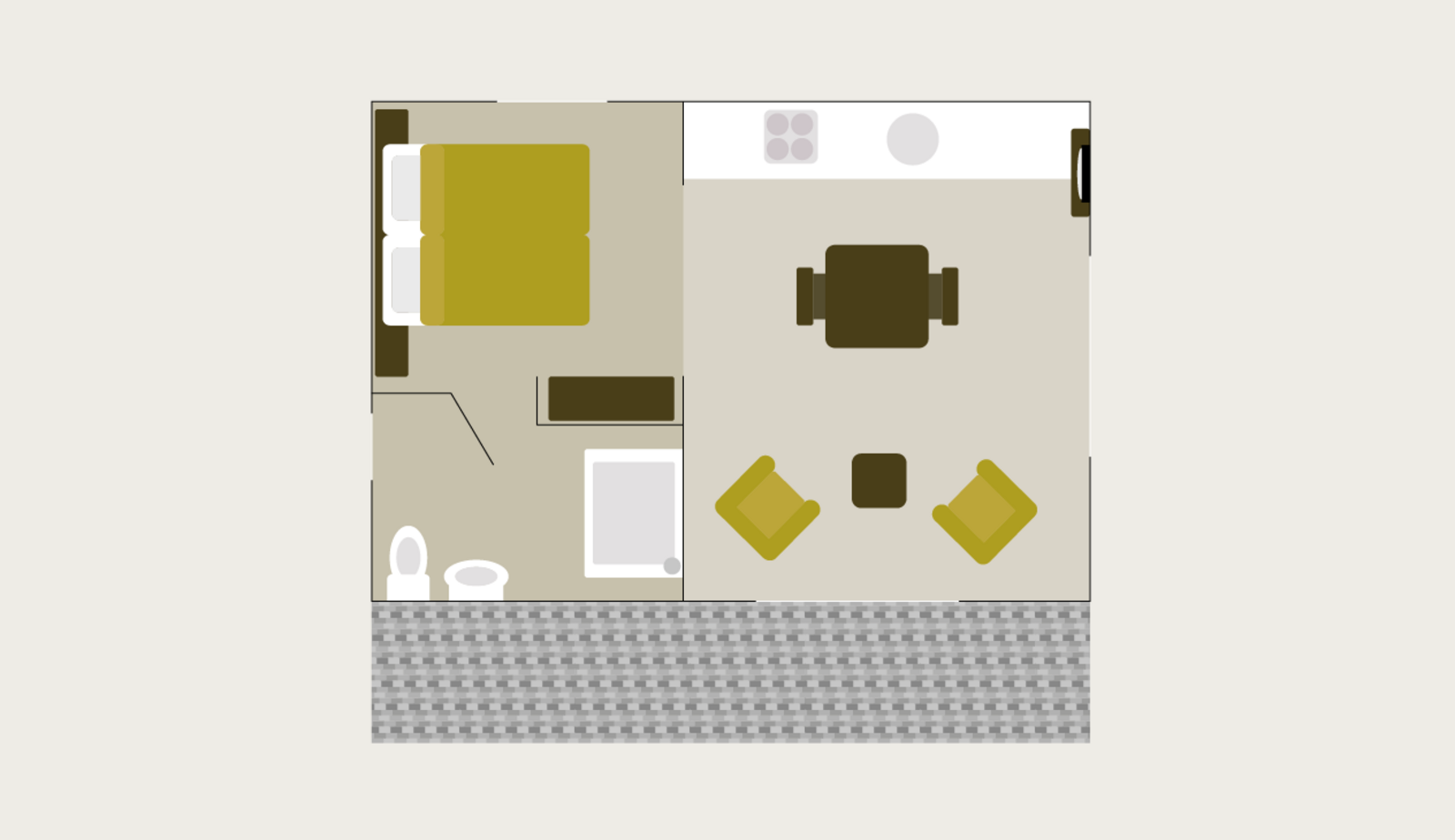 Hotellodge | 2 + 2 personen