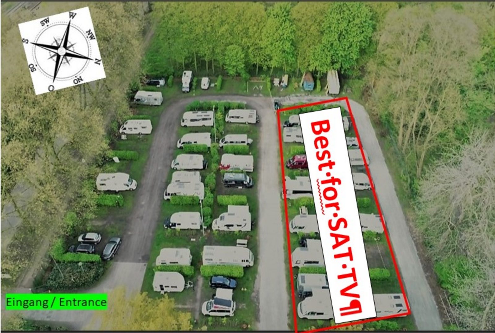 9 Meter Stellplatz Nord (70m2)