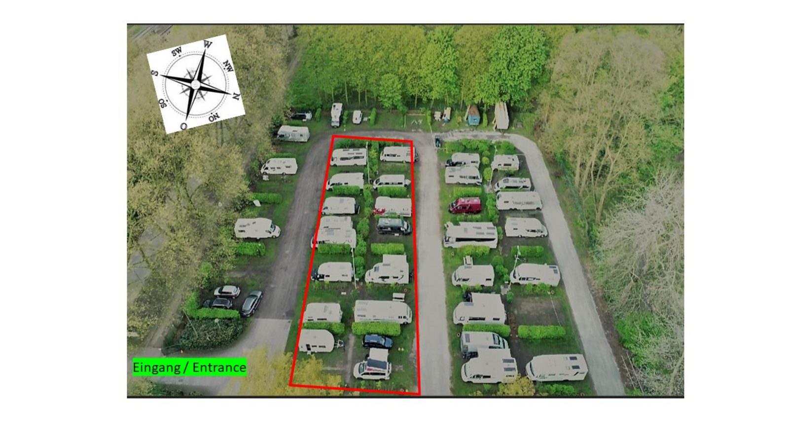 9 Meter Stellplatz Mitte (70m2)