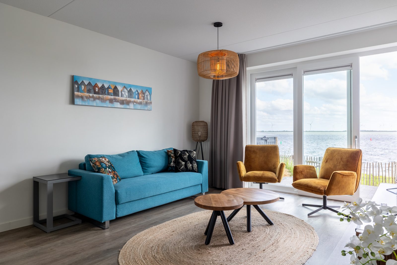 Vakantiewoning aan het strand - tuin en terras met haven- & zeezicht | 4 Pers. - Nr. 14 