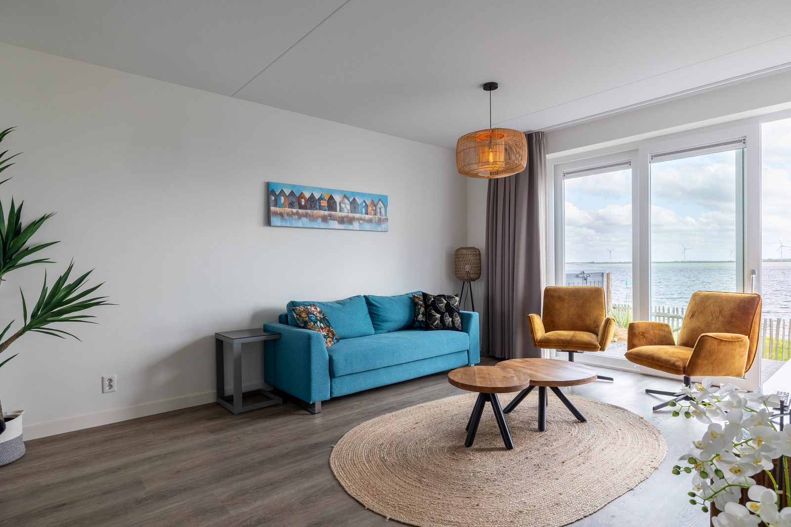 Vakantiewoning aan het strand - tuin en terras met haven- & zeezicht | 4 Pers. - Nr. 14 