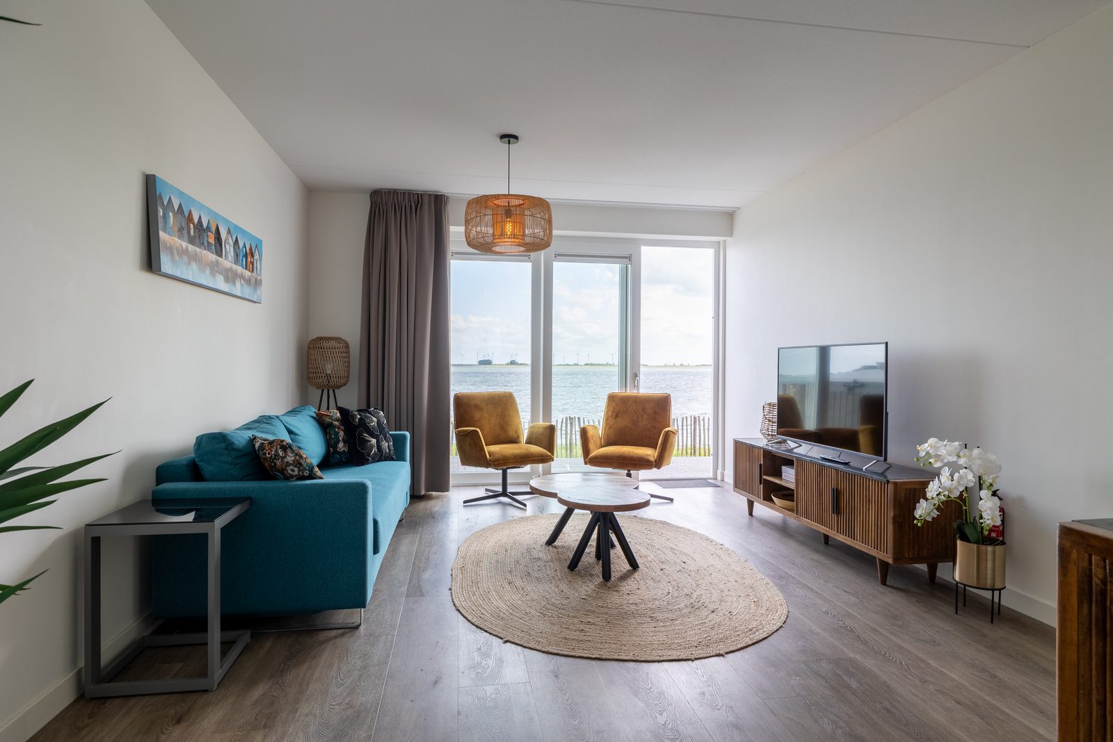 Vakantiewoning aan het strand - tuin en terras met haven- & zeezicht | 4 Pers. - Nr. 14 