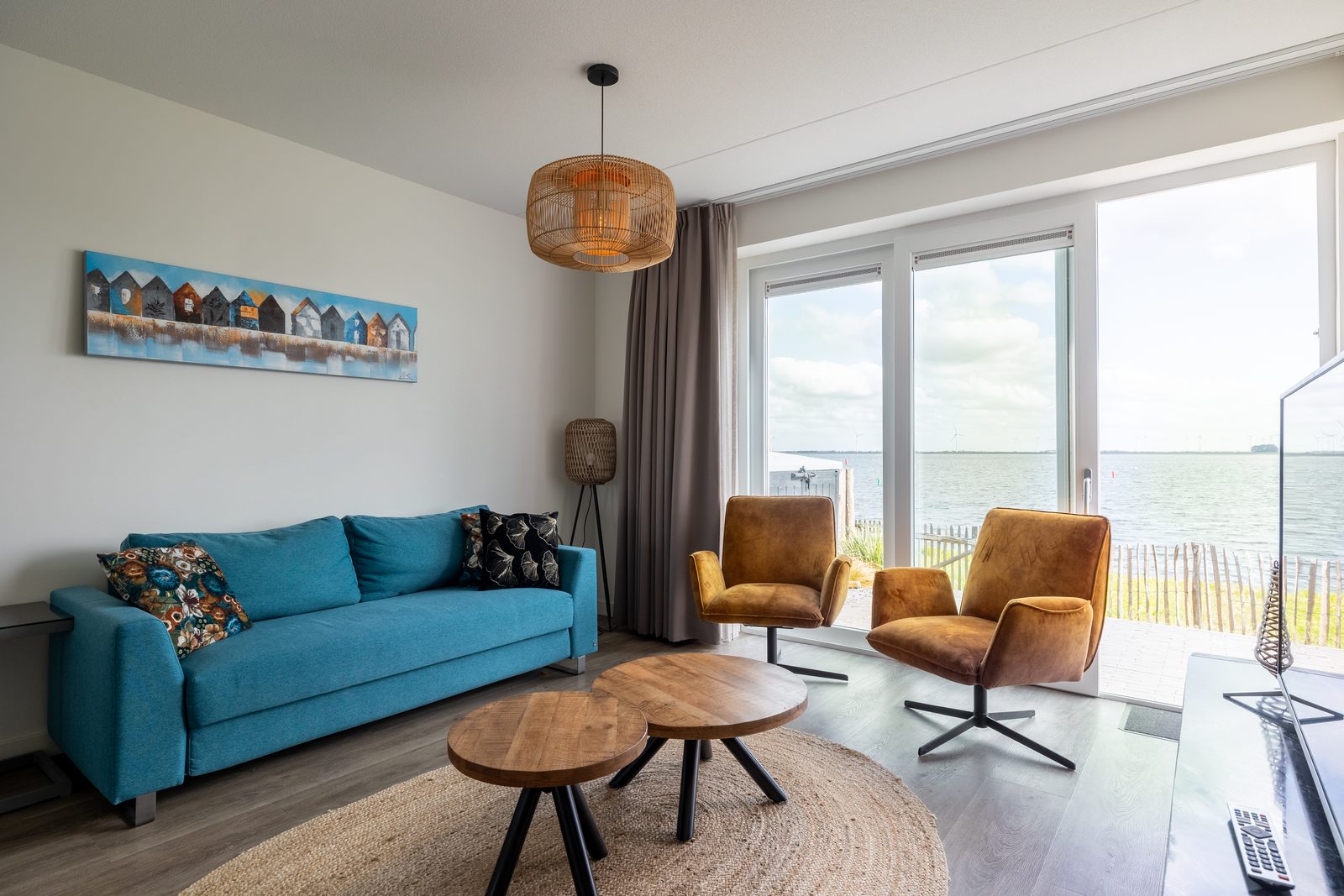 Vakantiewoning aan het strand - tuin en terras met haven- & zeezicht | 4 Pers. - Nr. 14 
