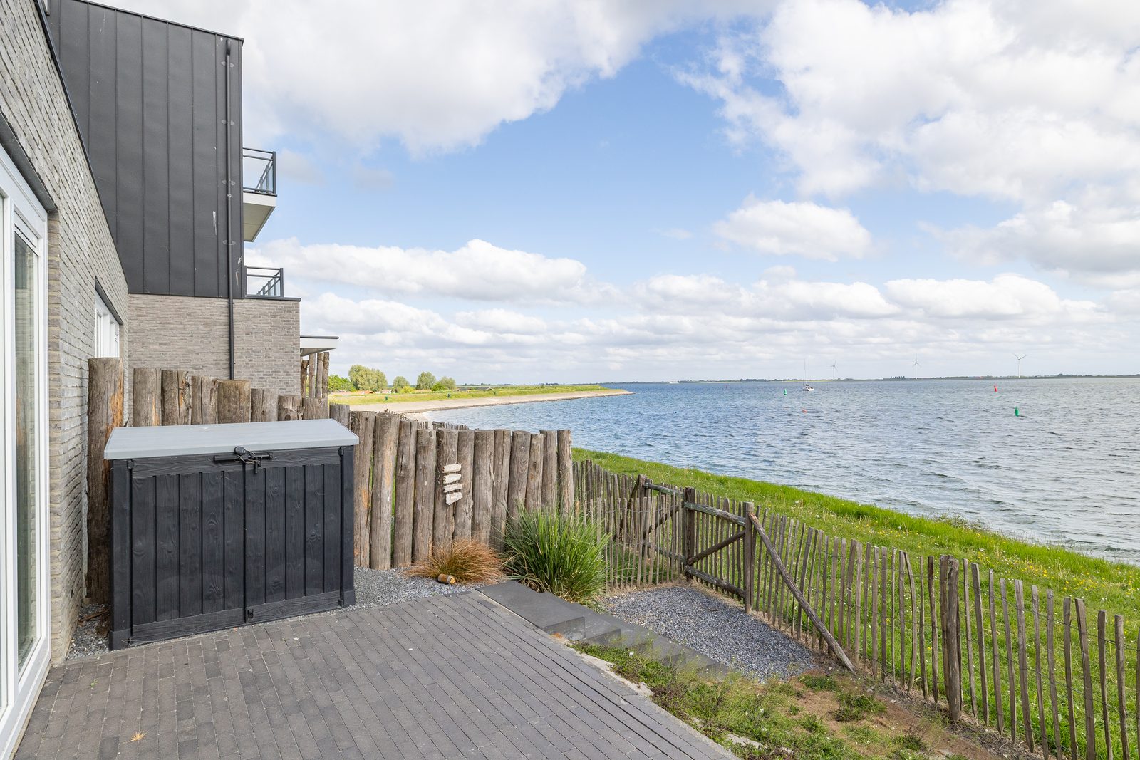 Vakantiewoning aan het strand - tuin en terras met haven- & zeezicht | 4 Pers. - Nr. 14 