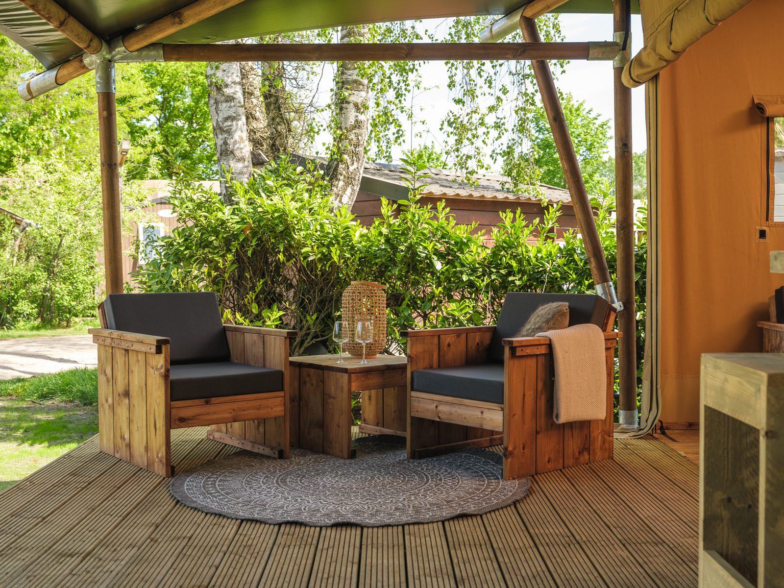 Safarisuite met privé sanitair | 5 personen