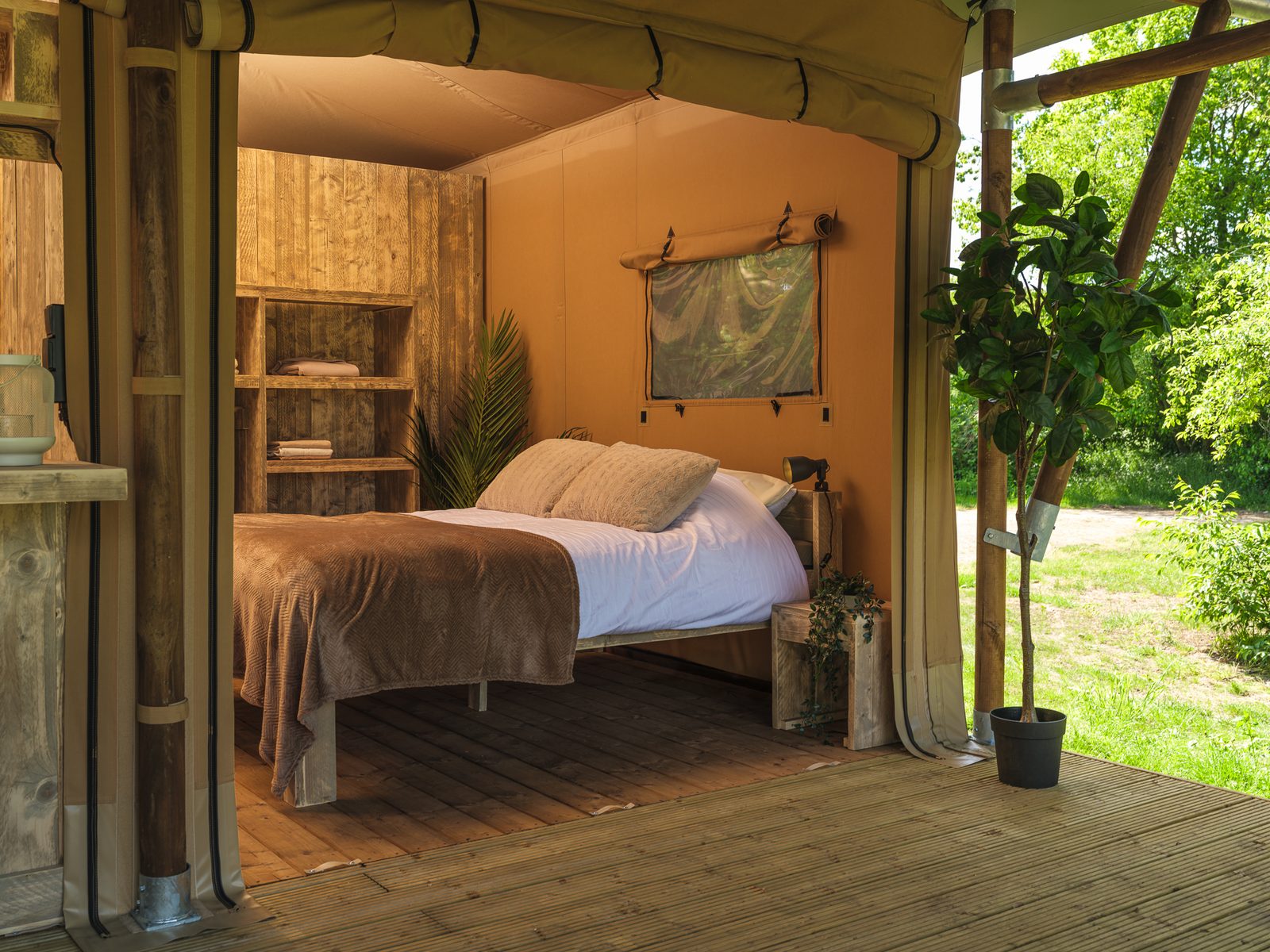 Safarisuite met privé sanitair | 5 personen