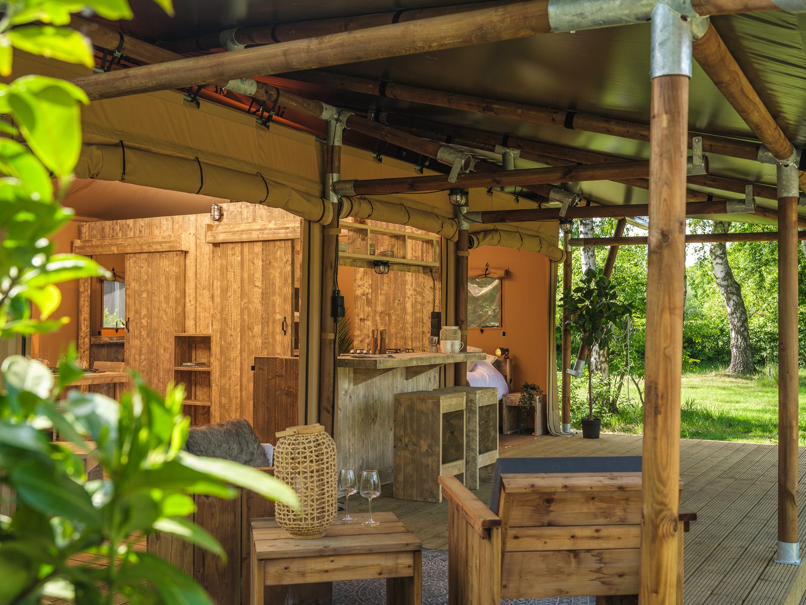 Safarisuite met privé sanitair | 5 personen