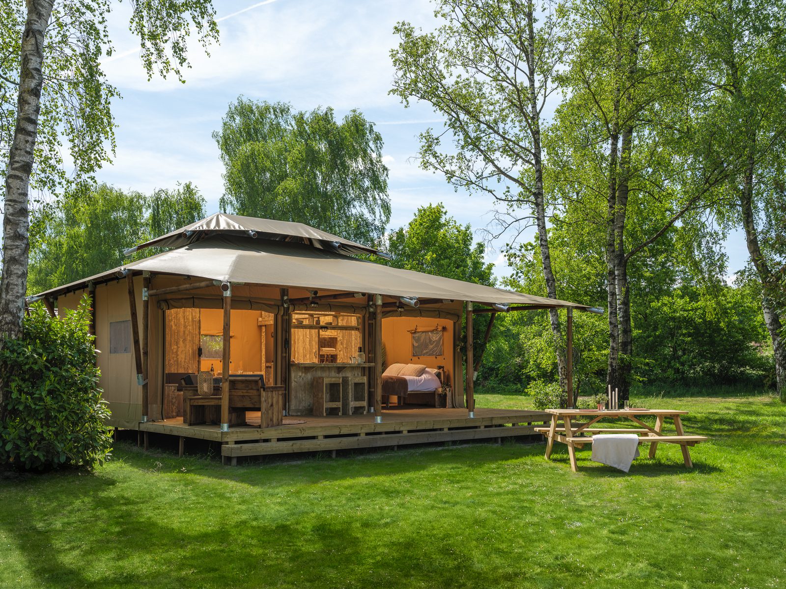 Safarisuite met privé sanitair | 5 personen