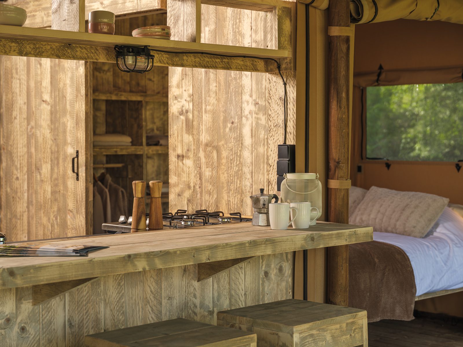 Safarisuite met privé sanitair | 5 personen