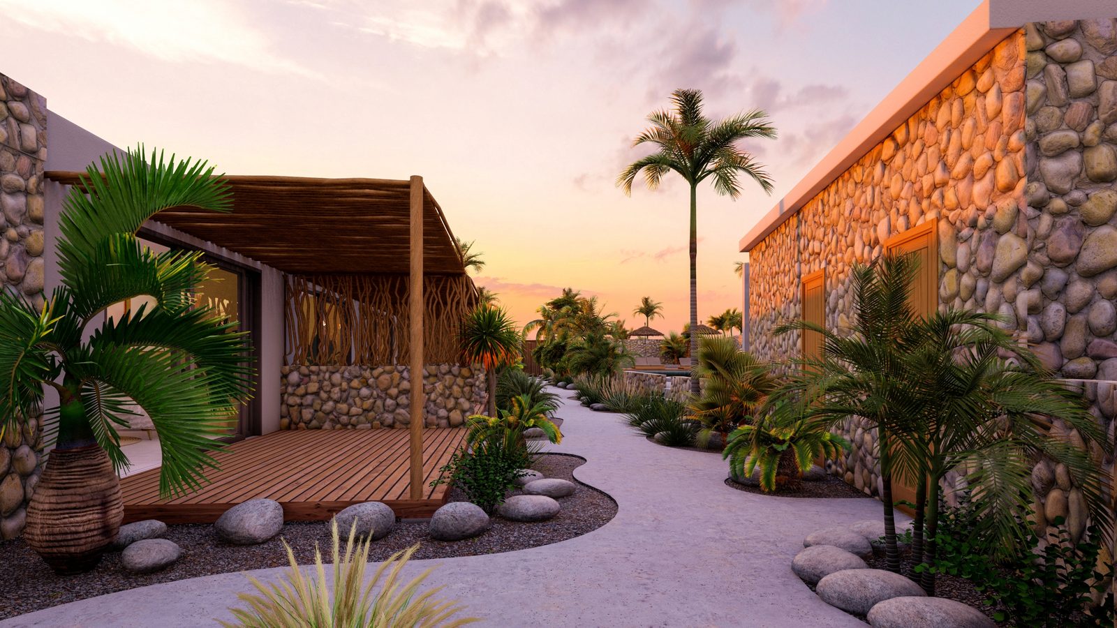 The Boho Oasis Resort (met terras en zwembadzicht)