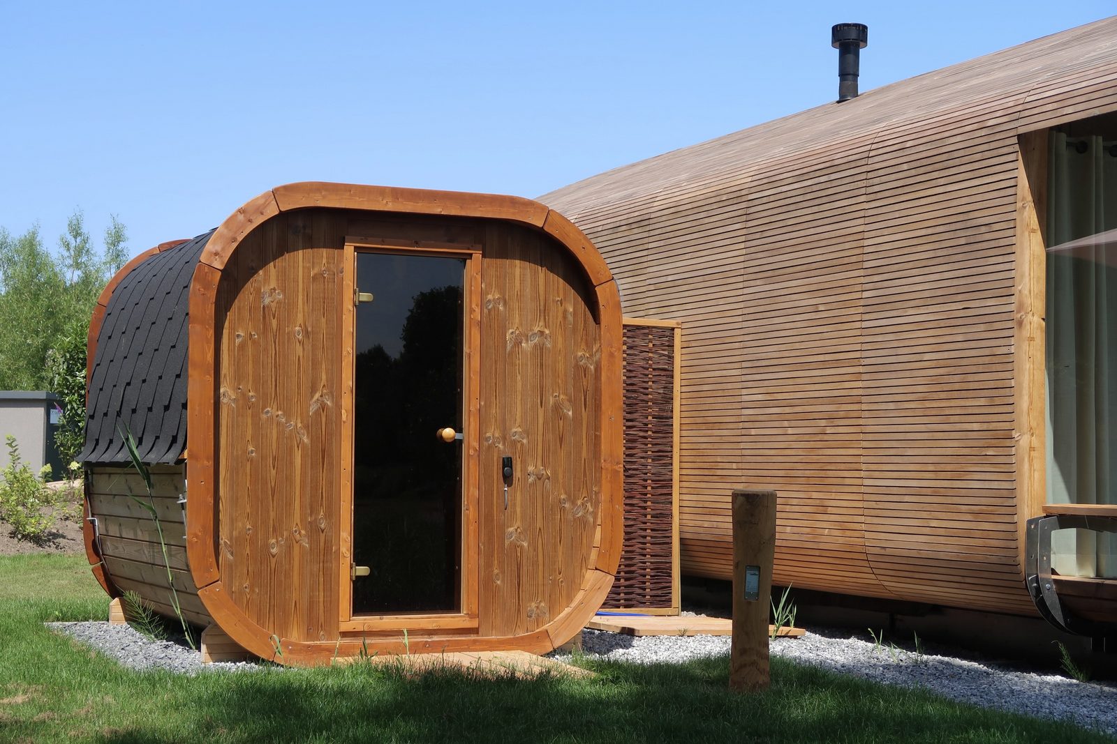 Wikkelhouse met Sauna & Ligbad I 2 pers.