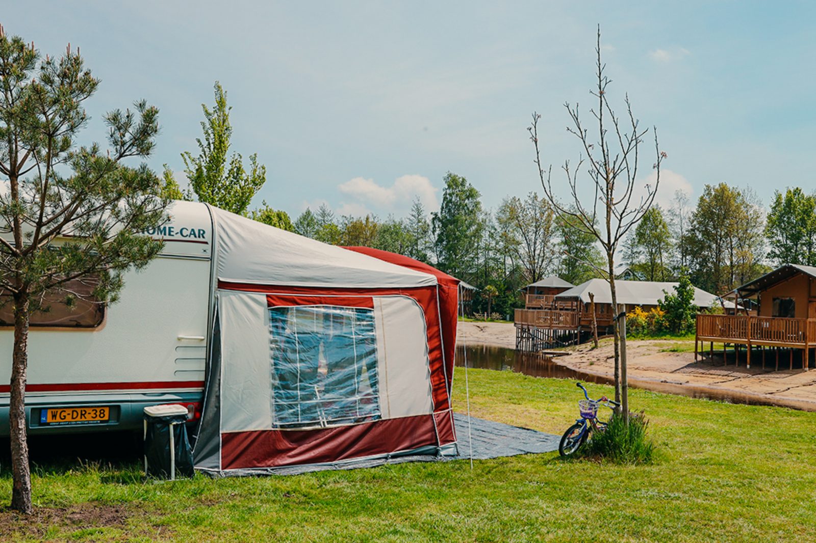 Camping Pitch by the playpond