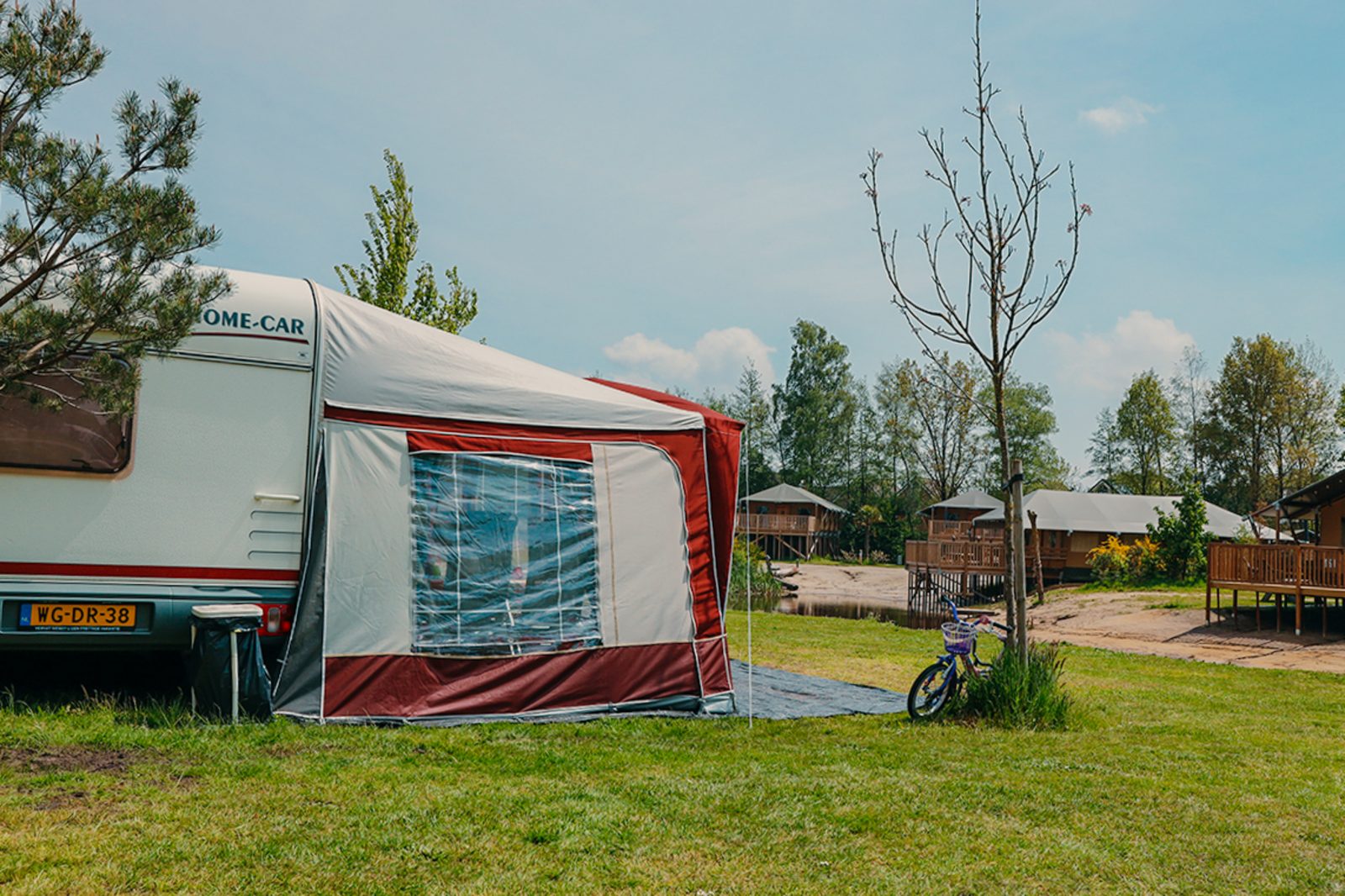 Camping Pitch by the playpond