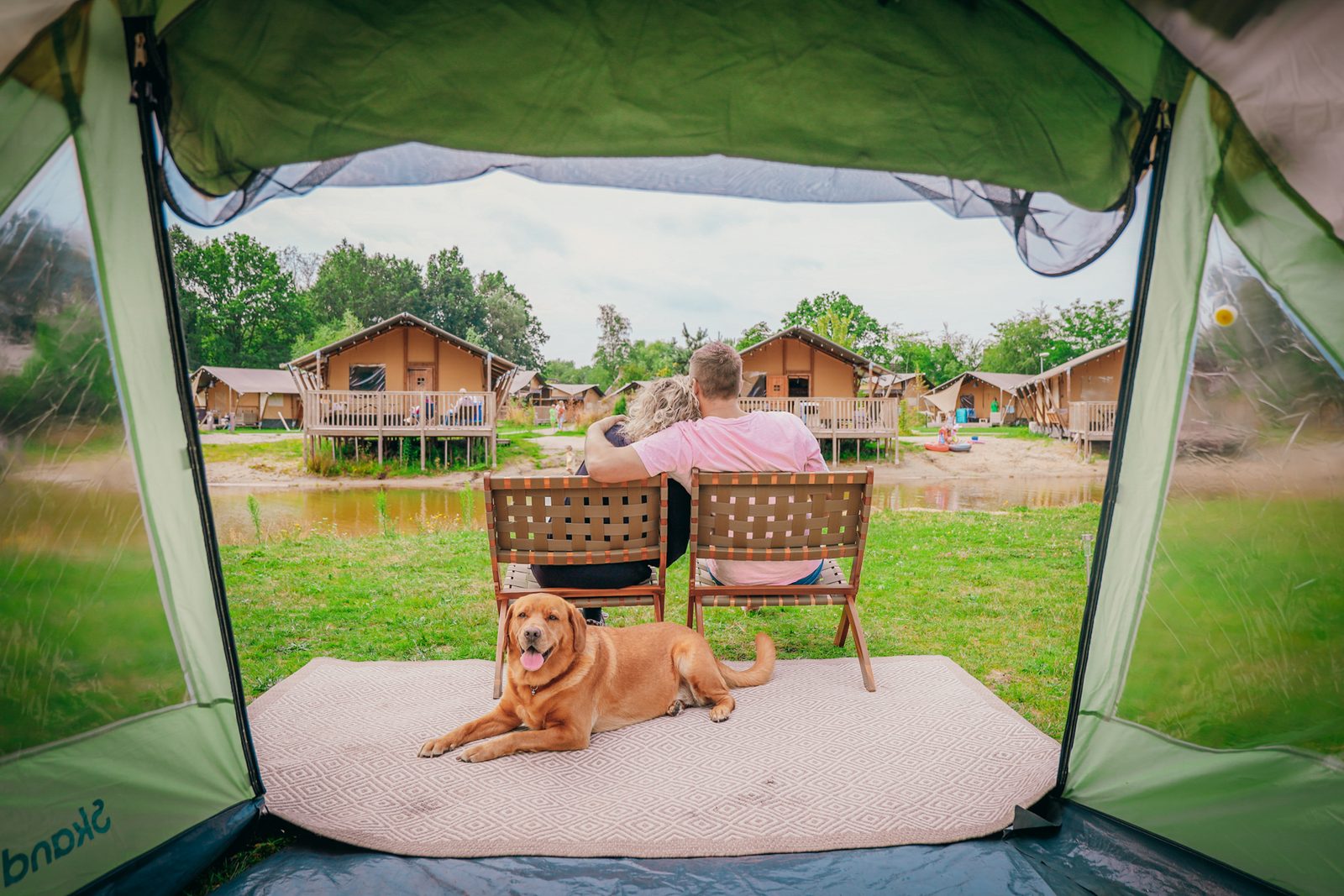 Camping Pitch by the playpond
