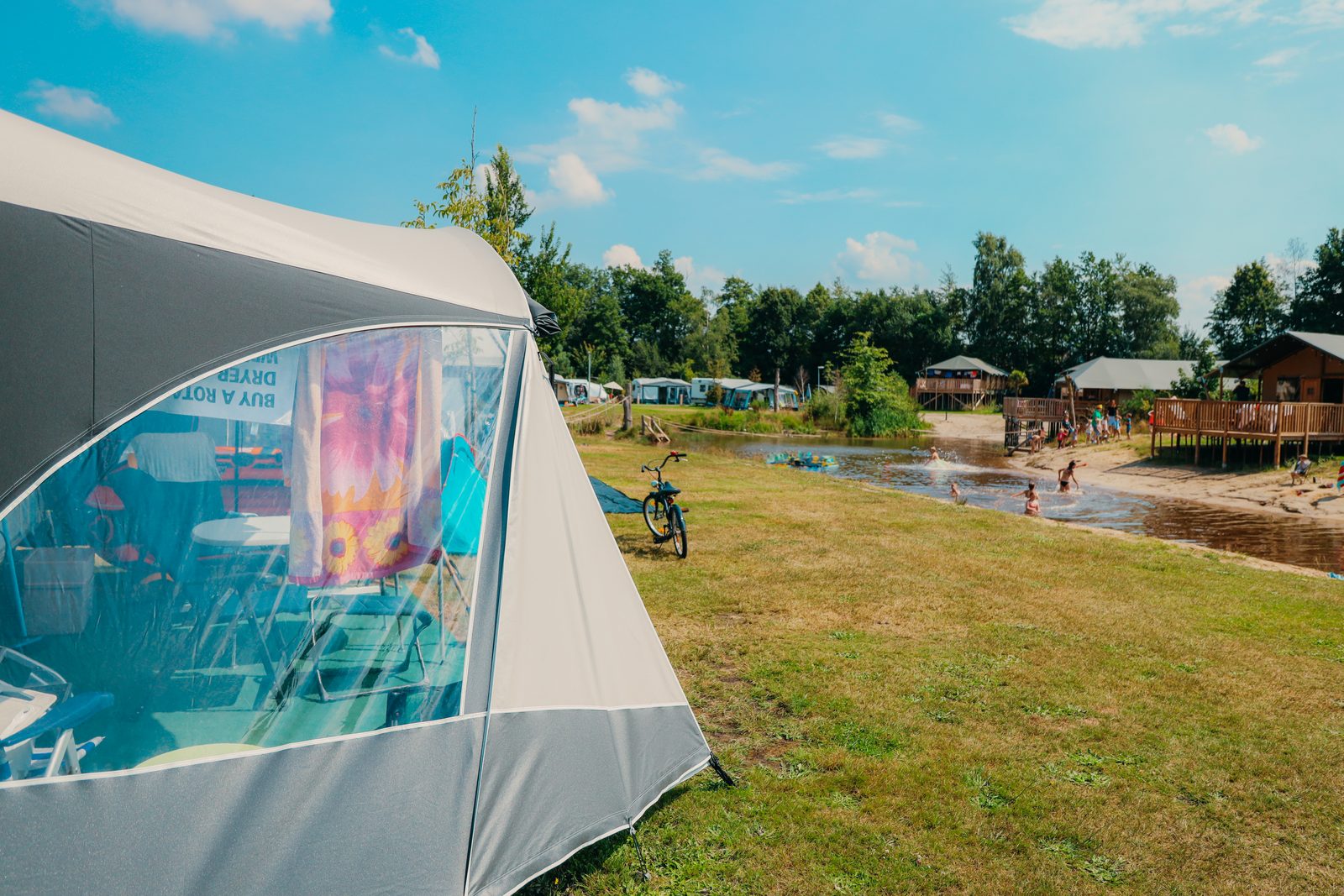 Camping Pitch by the playpond