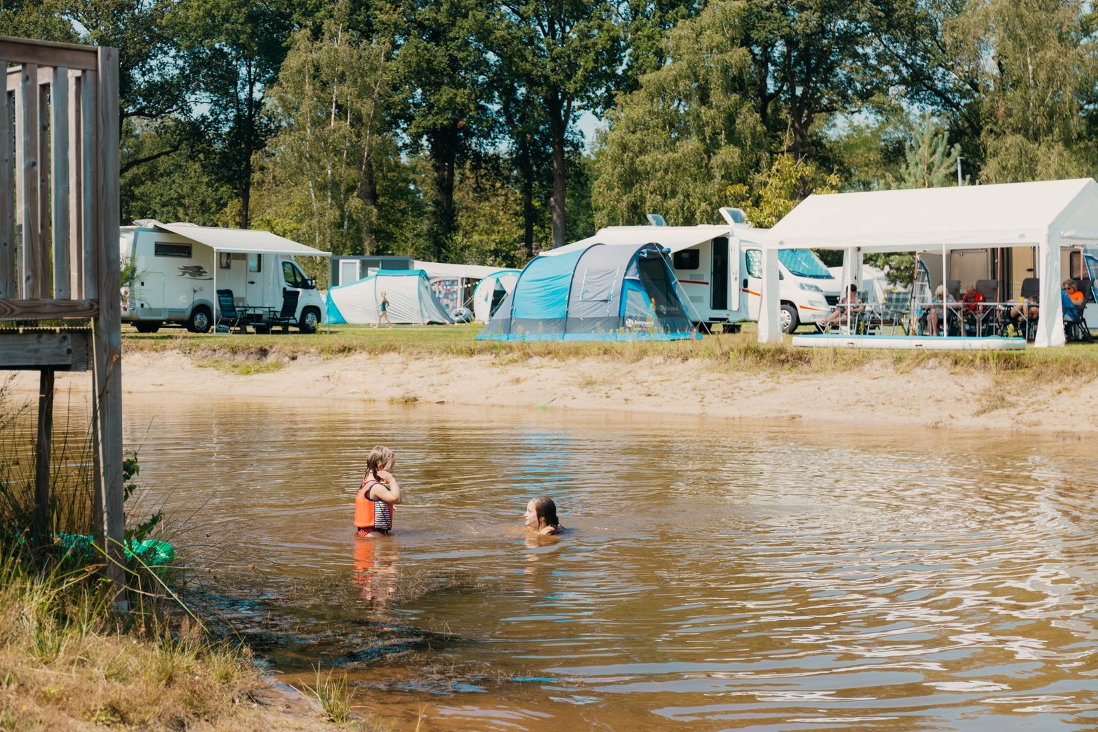 Camping Pitch by the playpond