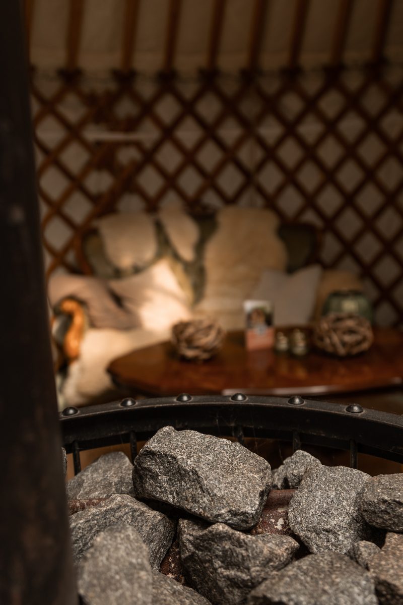 Yurt bos met privé sauna