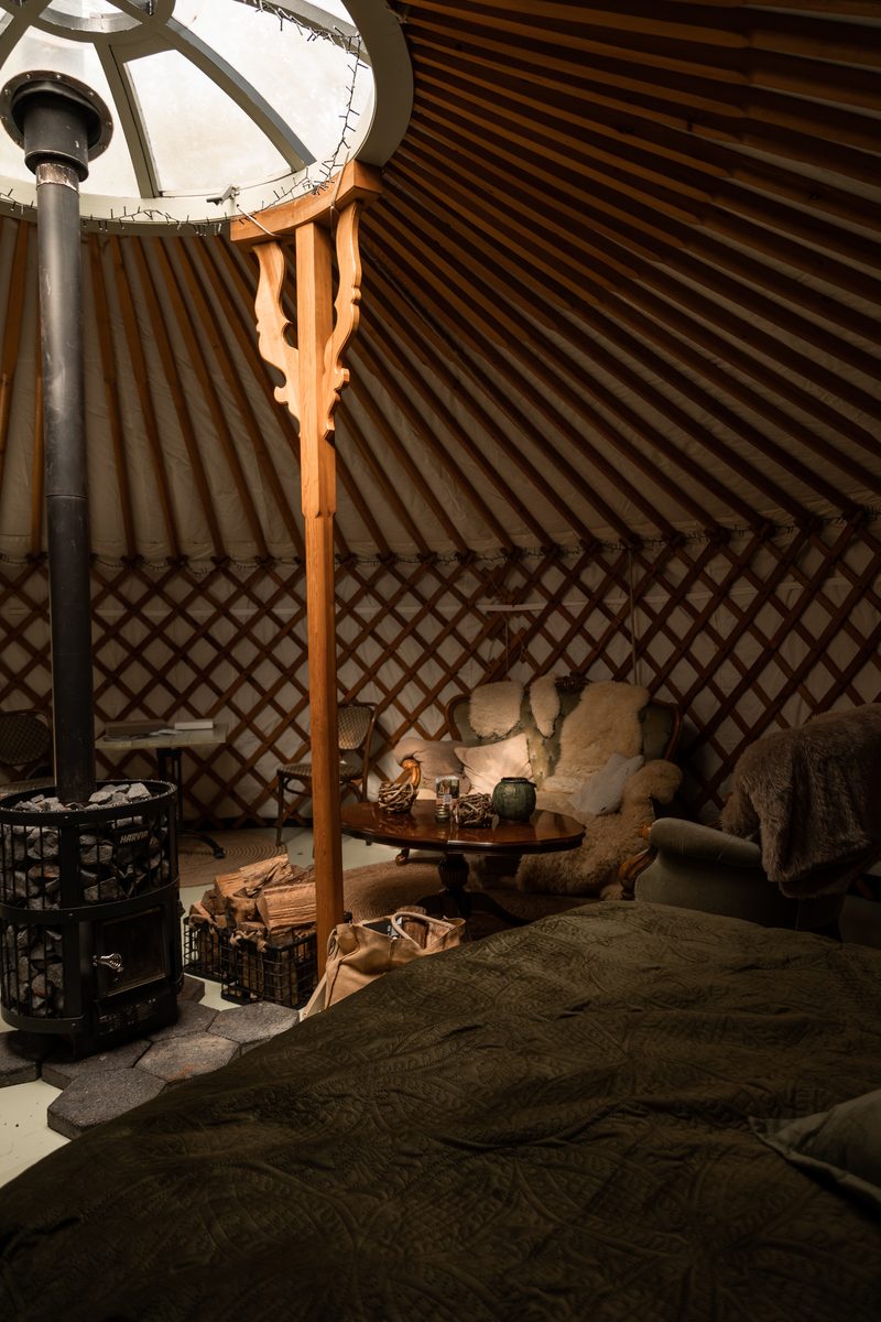 Yurt bos met privé sauna