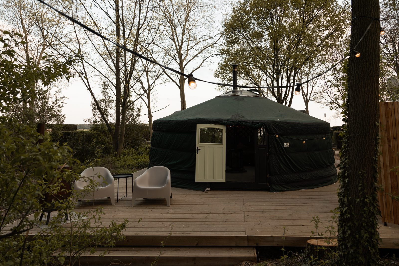 Yurt bos met privé sauna