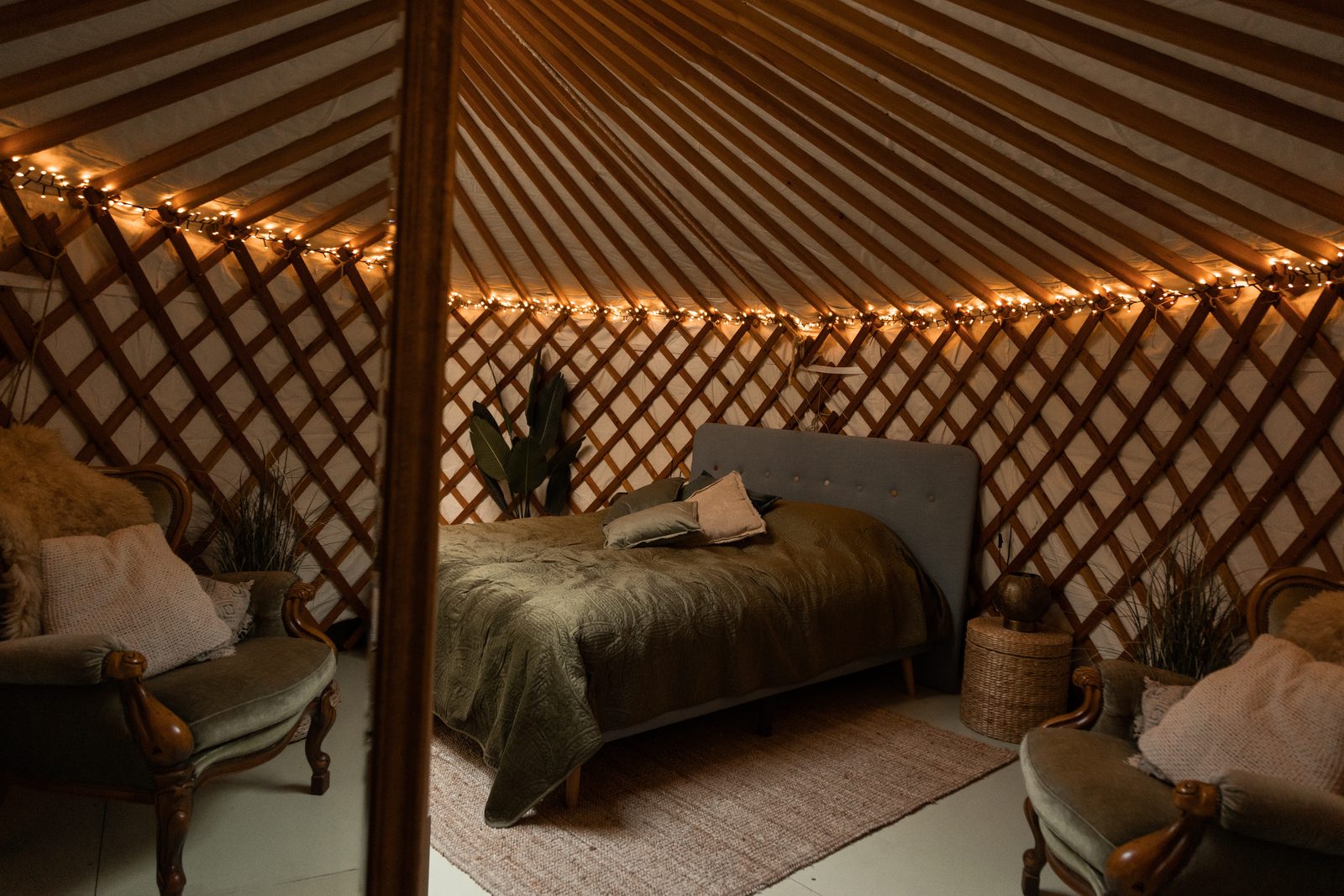 Yurt bos met privé sauna