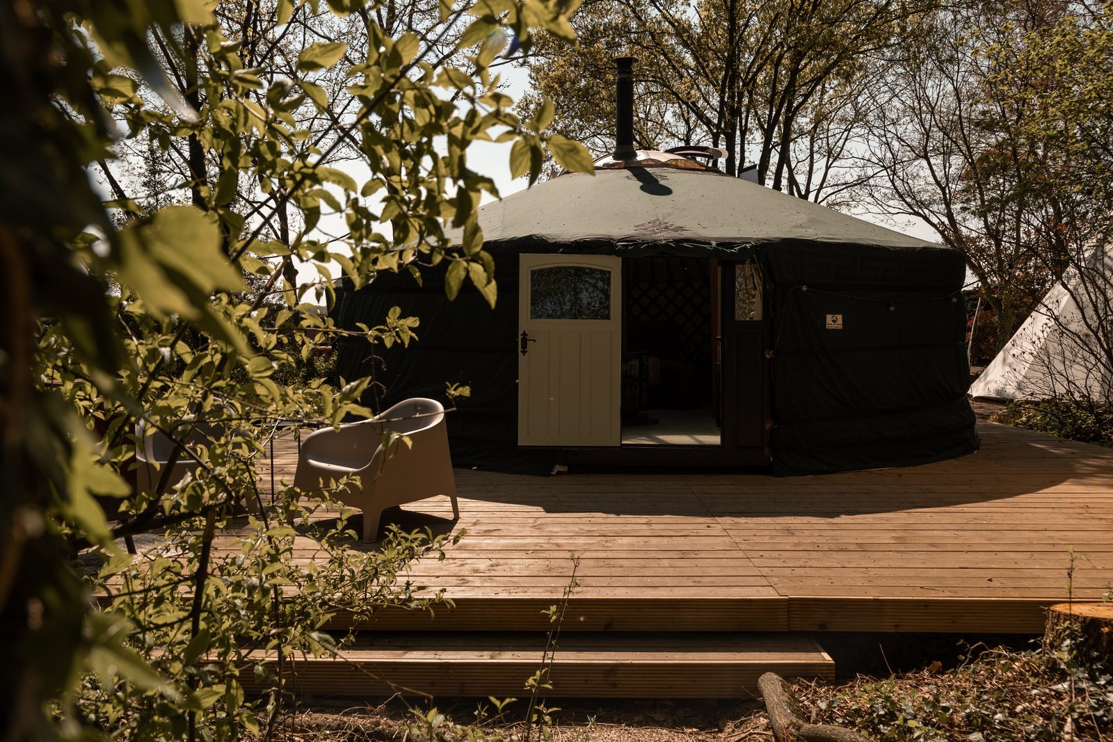 Yurt bos met privé sauna