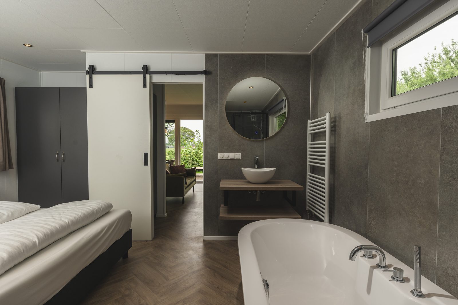 River Lodge 'Wellnesshuus' mit Whirlpool, Sauna, Badewanne und Sonnendusche | 2 Personen