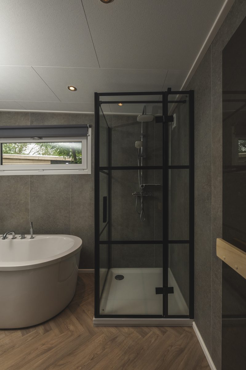 River Lodge 'Wellnesshuus' mit Whirlpool, Sauna, Badewanne und Sonnendusche | 2 Personen
