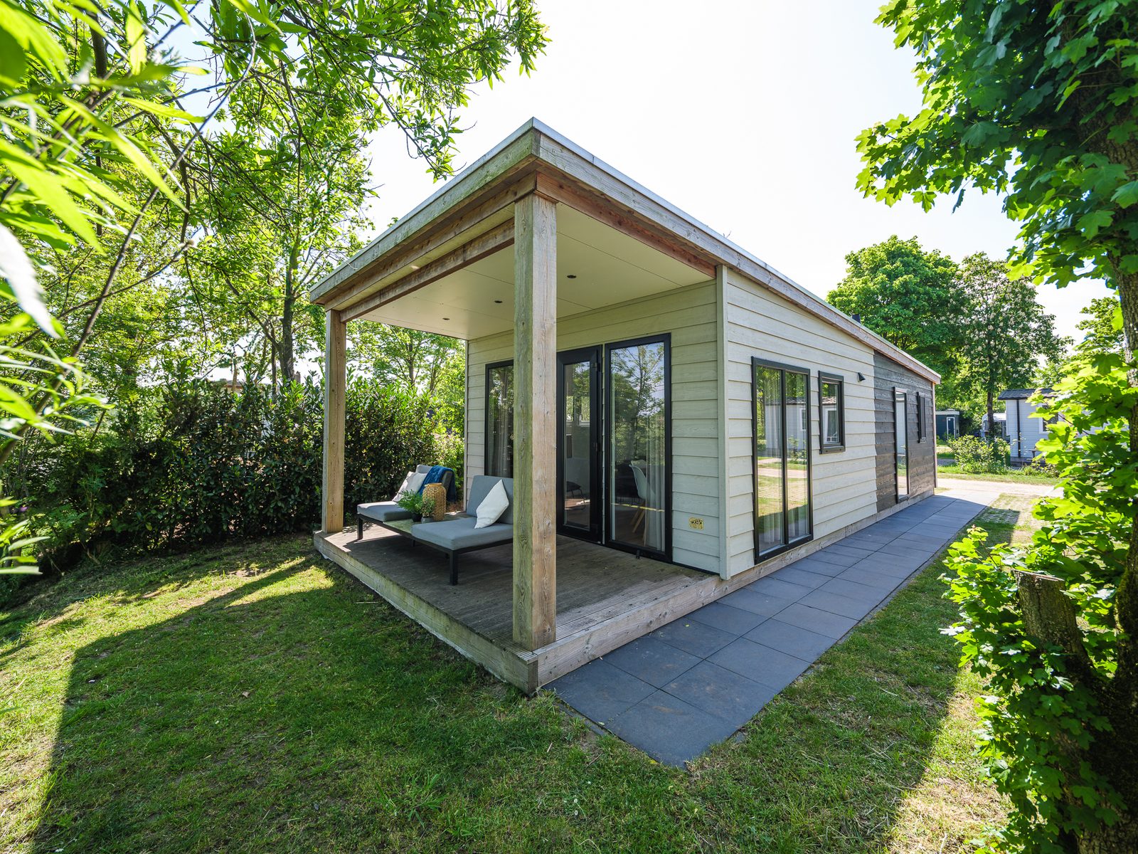 River Lodge 'Wellnesshuus' mit Whirlpool, Sauna, Badewanne und Sonnendusche | 2 Personen
