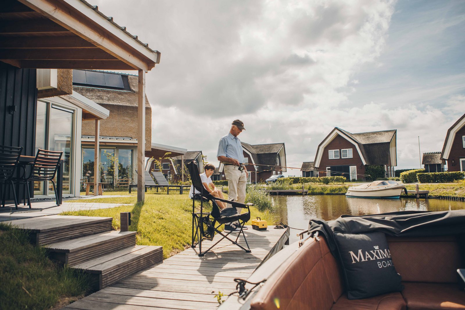 Watervilla binnenhaven met Sauna | 8 personen