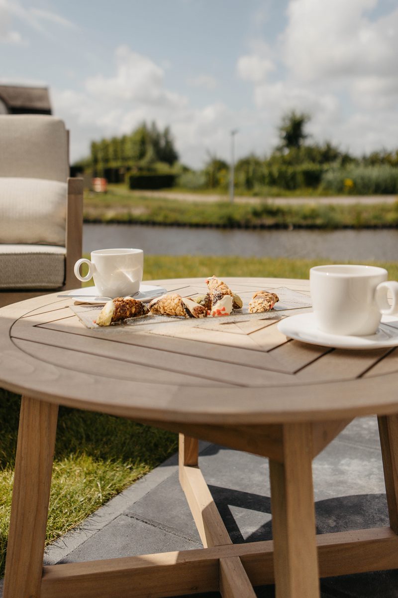 Watervilla buitenzijde met Sauna I 8 personen
