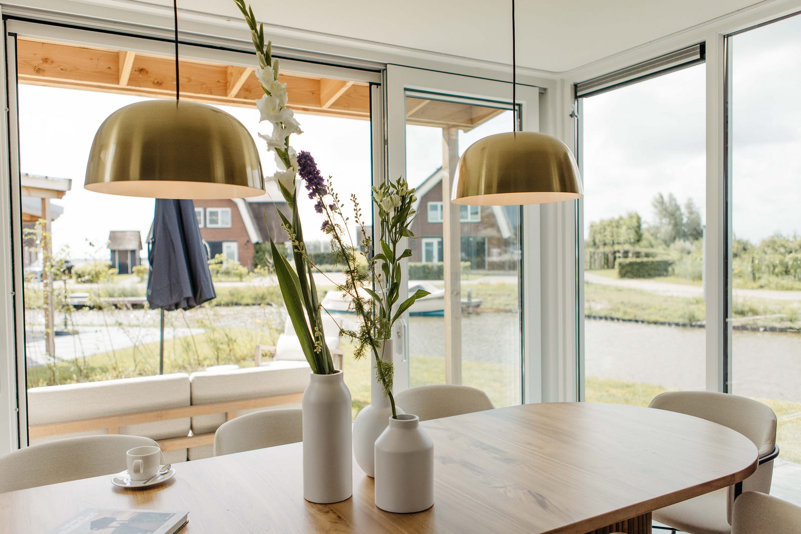 Watervilla buitenzijde met Sauna I 8 personen