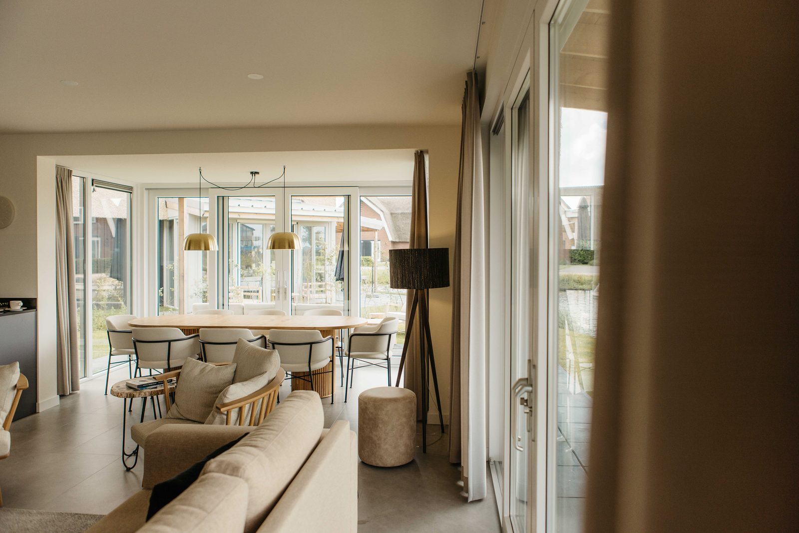 Watervilla buitenzijde met Sauna I 8 personen