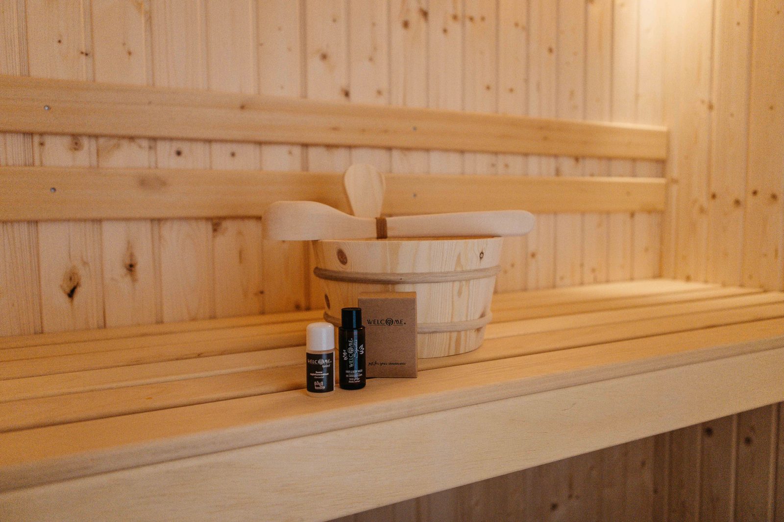 Watervilla buitenzijde met Sauna I 8 personen