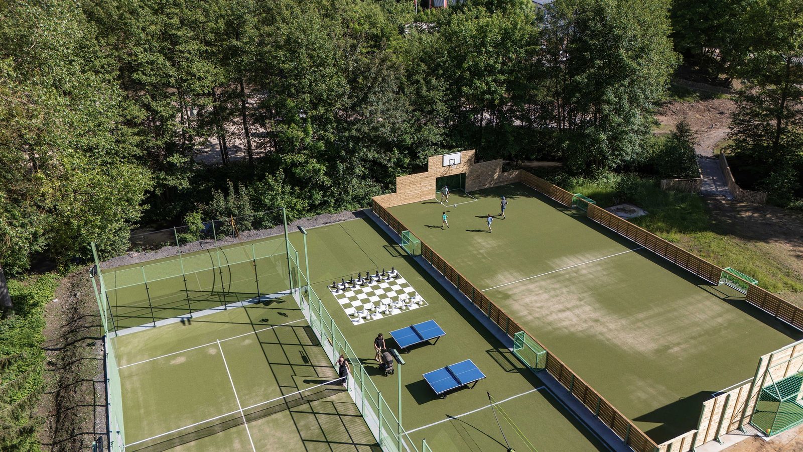 Luxury camping pitches