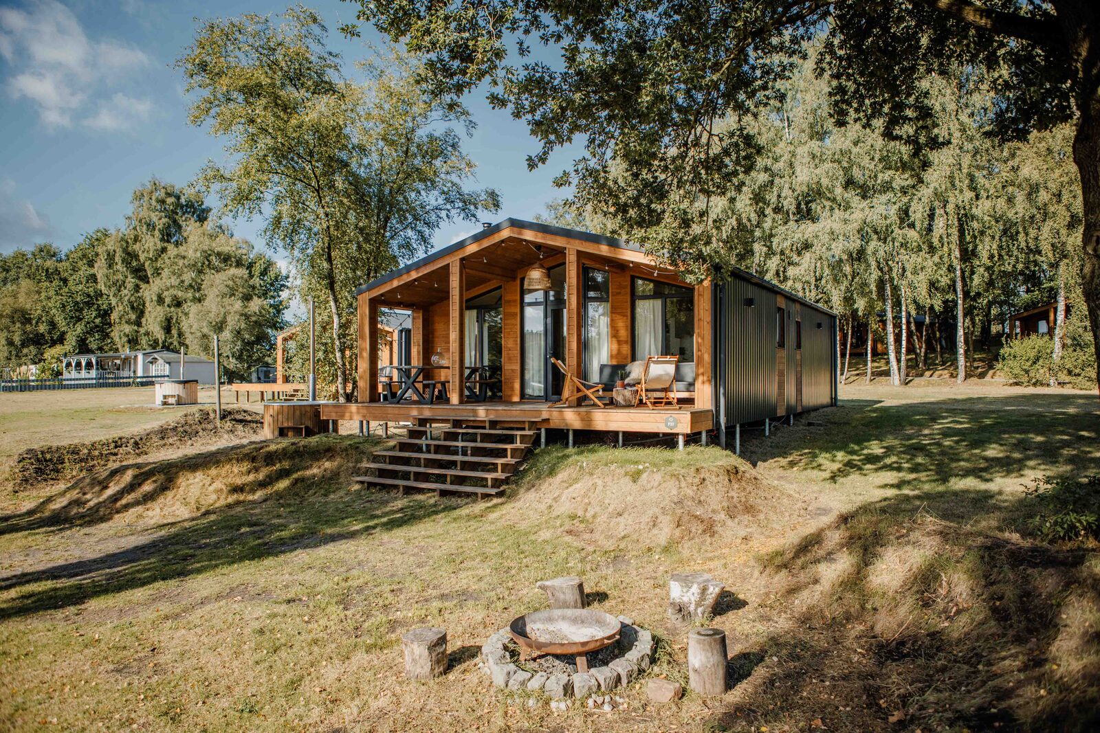 Lake House Scandi mit Hottub | 5 pers. 