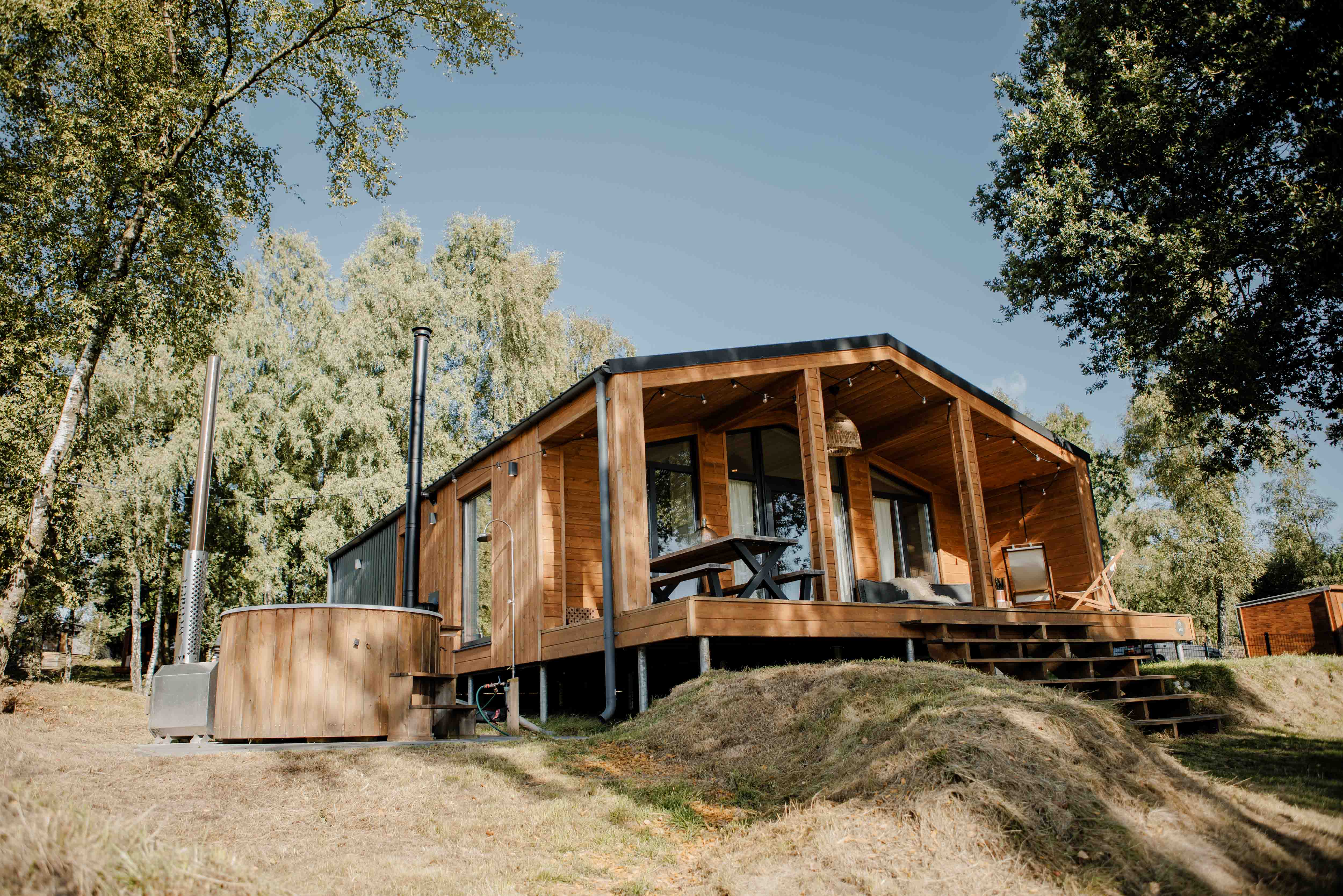 Lake House Scandi mit Hottub | 5 pers. 